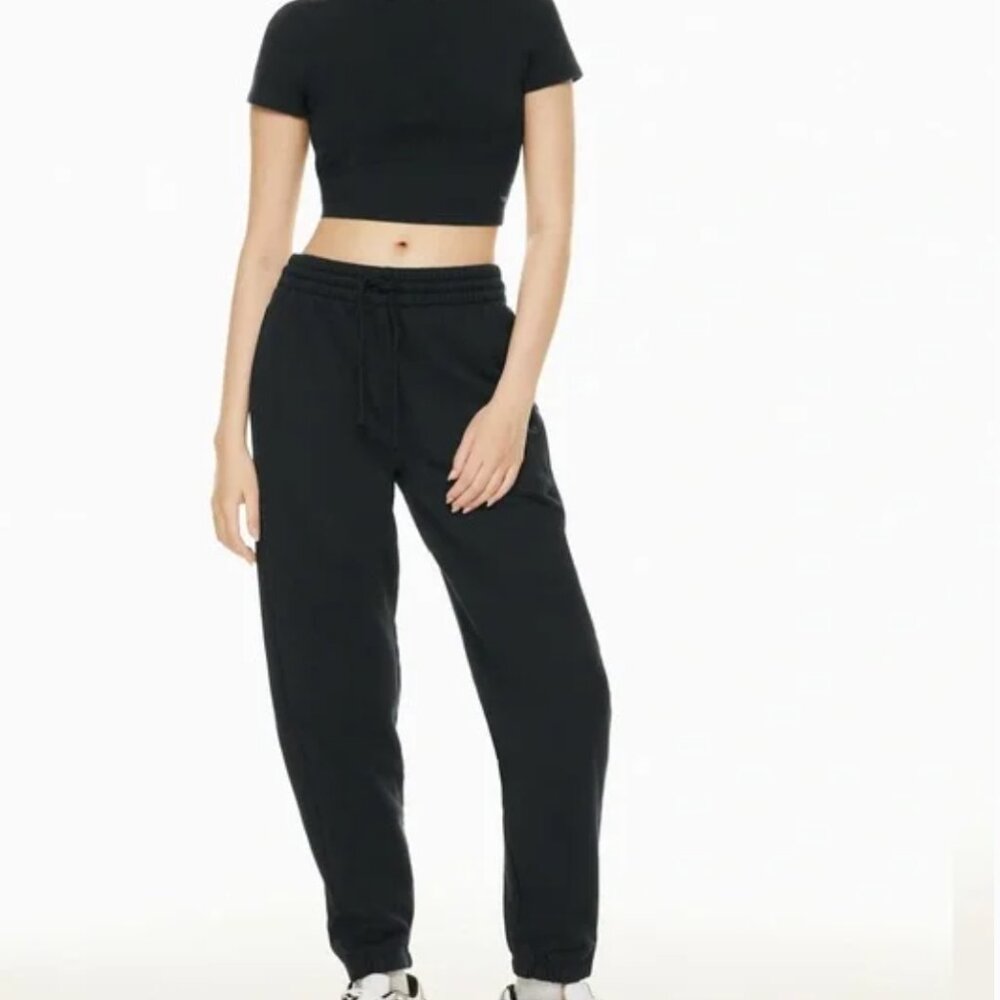 TNA Black Sweatfleece Boyfriend sweatpants